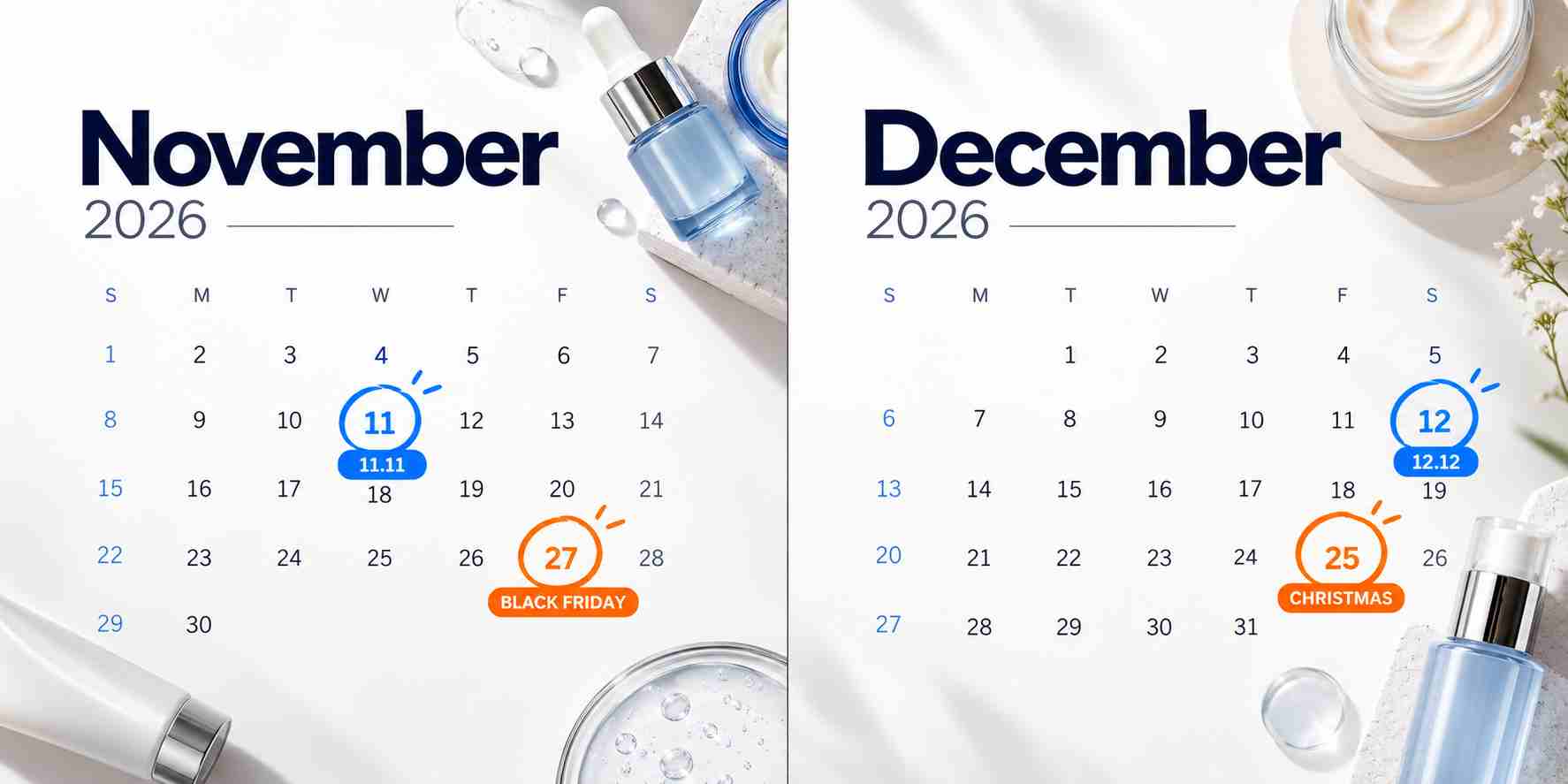 Kalender jadwal produksi dan order maklon kosmetik untuk promo Harbolnas