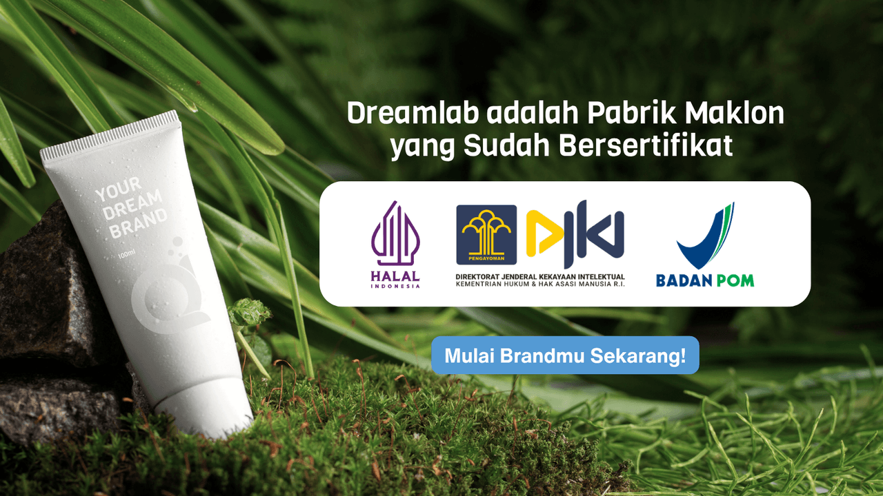 Konsultasi gratis promo maklon kosmetik Agustus 2026 Dreamlab