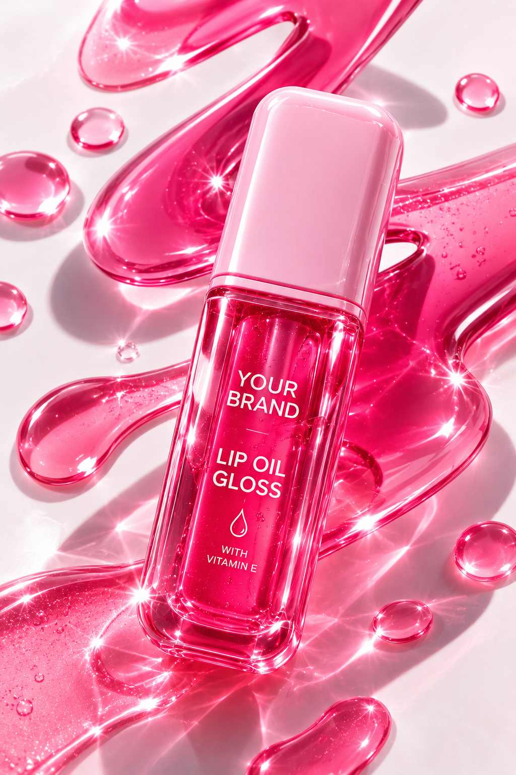 Lip oil gloss formula hybrid makeup dan lip care vitamin e Dreamlab