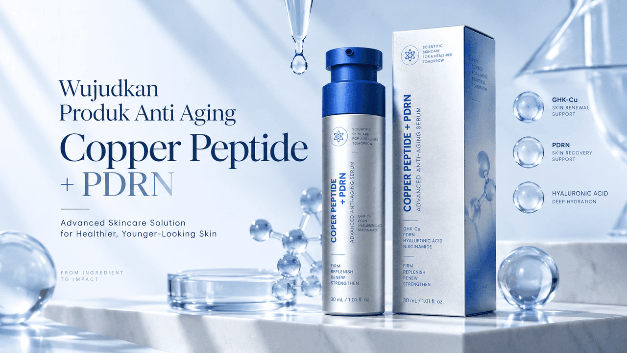 Ide Konsep Formulasi Copper Peptide dan PDRN Anti Aging Dreamlab
