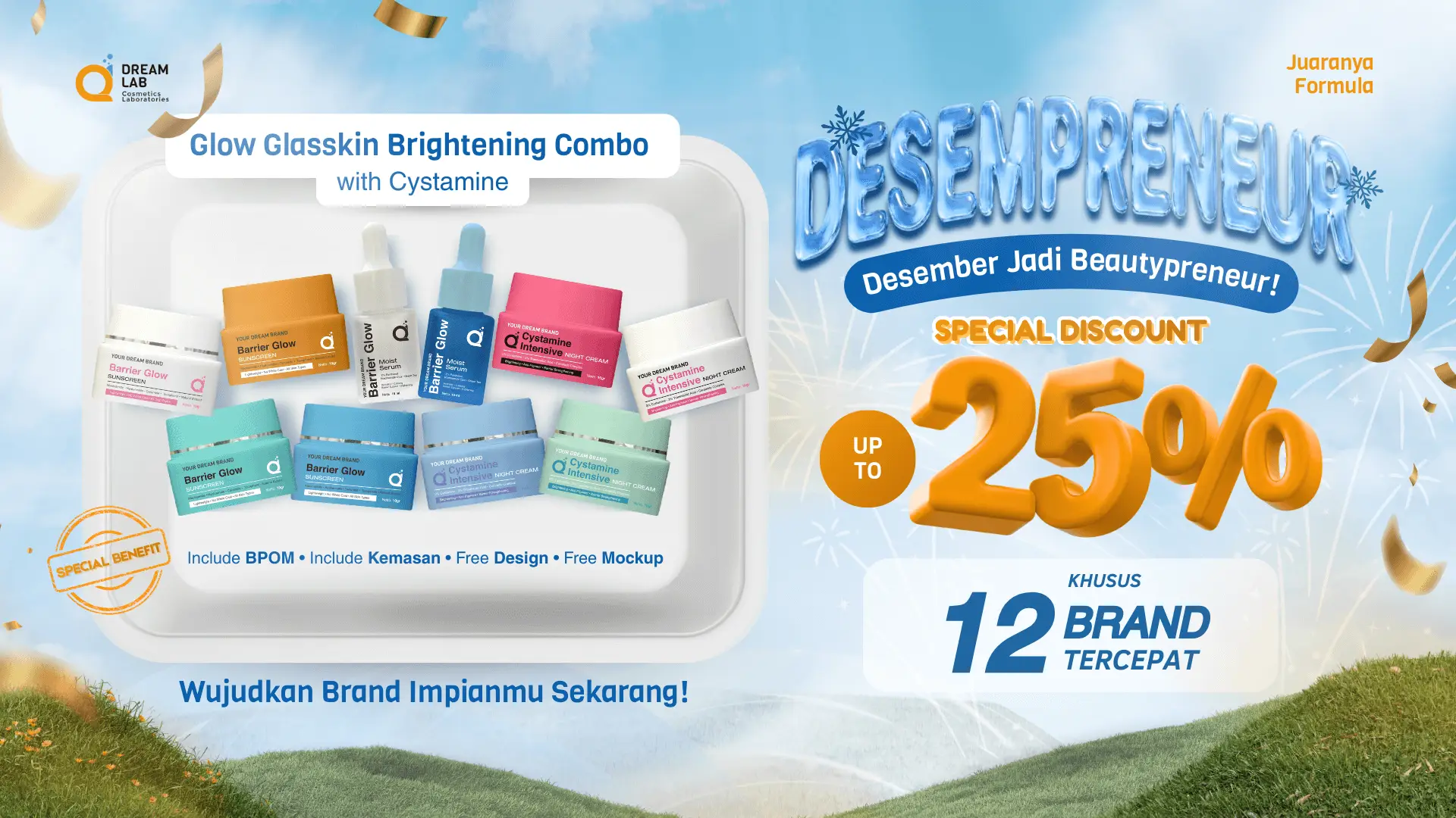 Inovasi Bisnis Skincare Glow Glasskin Setara Efek Hydroquinone — Dreamlab Indonesia Inovasi Bisnis Skincare Glow Glasskin Setara Efek Hydroquinone