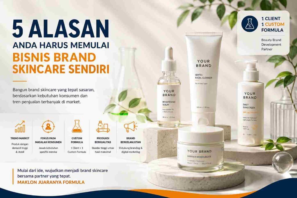 5 Alasan Anda Harus Memulai Bisnis Brand Skincare Sendiri - Dreamlab Indonesia 5 Alasan Anda Harus Memulai Bisnis Brand Skincare Sendiri