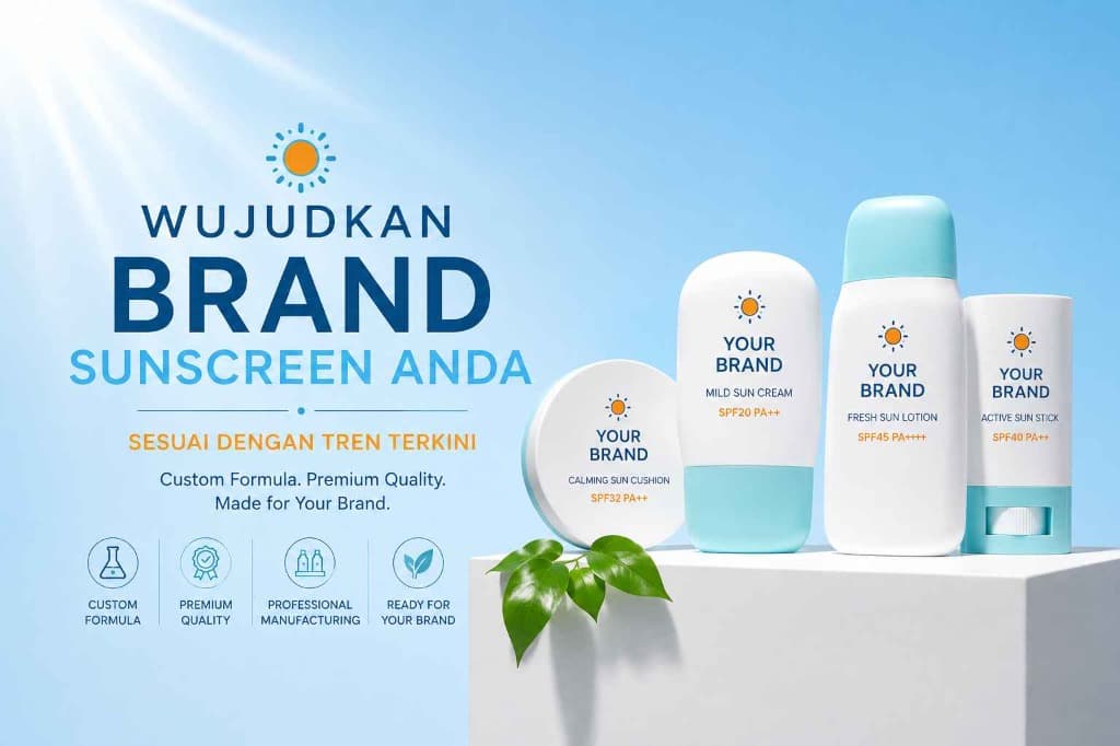 Maklon Sunscreen Hybrid & Tinted: Cara Bikin Produk Proteksi UV Sekaligus Coverage untuk Brand Sendiri - Dreamlab Indonesia Maklon Sunscreen Hybrid & Tinted: Cara Bikin Produk Proteksi UV Sekaligus Coverage untuk Brand Sendiri