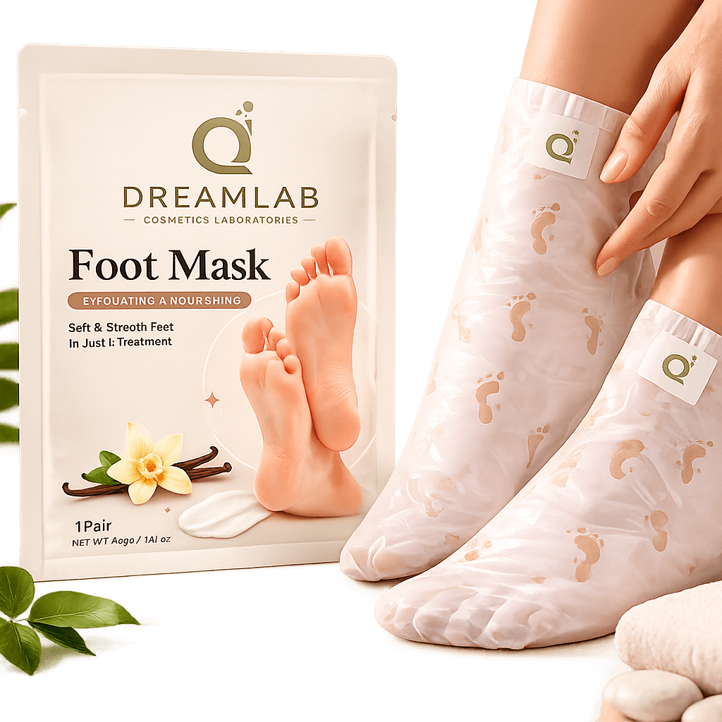 Jasa Maklon Foot Mask — footcare Dreamlab Maklon Foot Mask — jasa maklon footcare custom BPOM & Halal Dreamlab