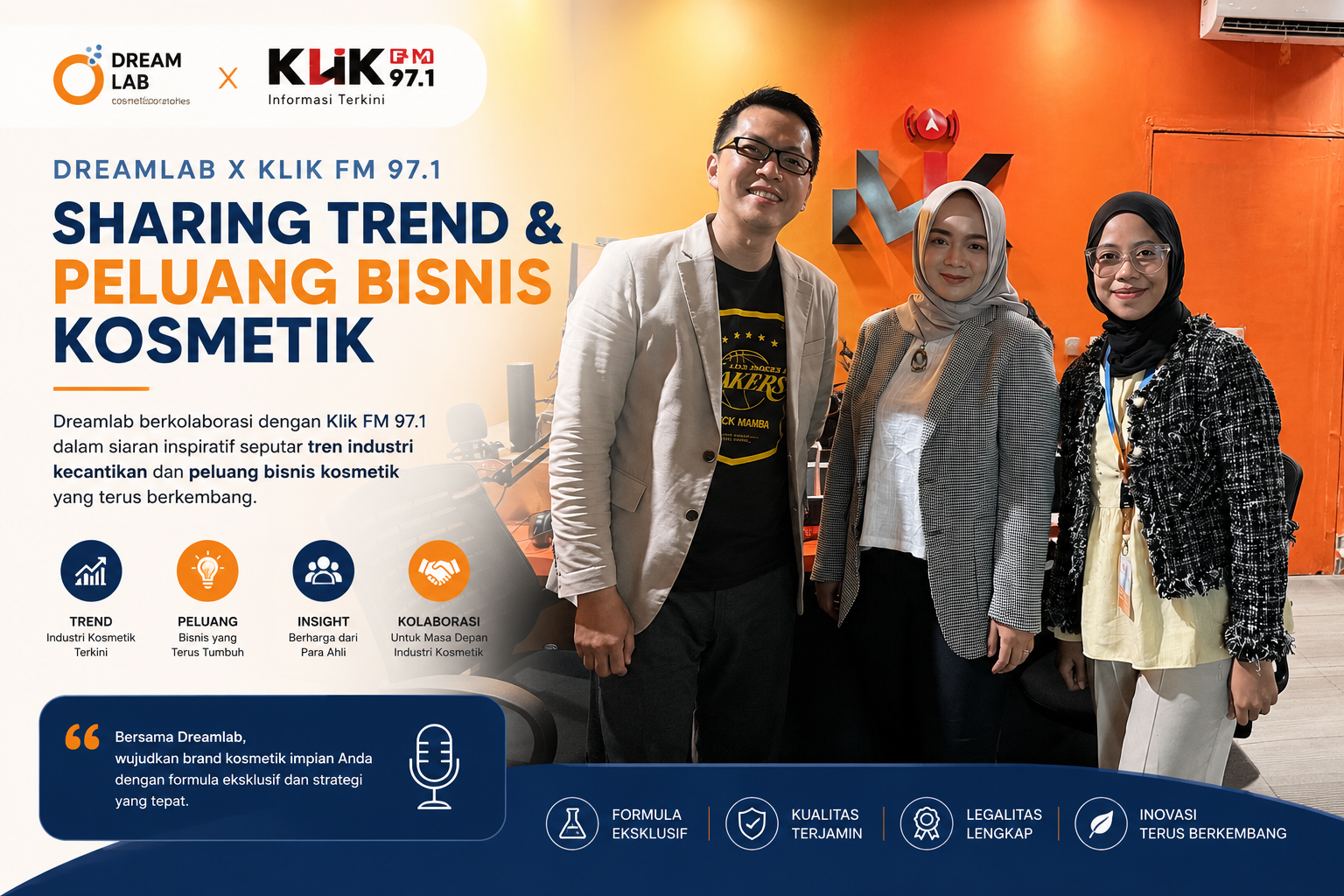 Dreamlab di KLi FM: Bongkar Strategi Pendampingan Klien - Dreamlab Indonesia Dreamlab di KLi FM: Bongkar Strategi Pendampingan Klien