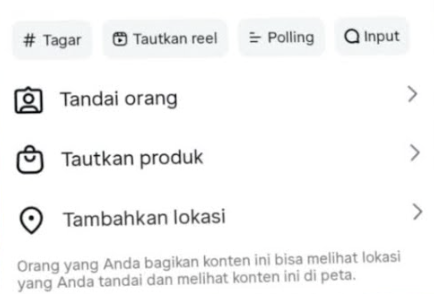 cara memunculkan keranjang di instagram