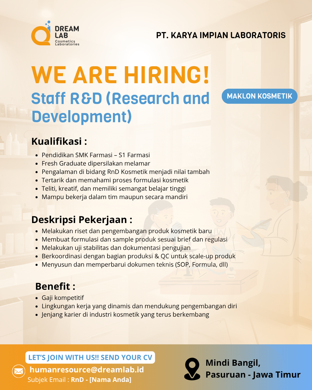 loker rnd maklon kosmetik