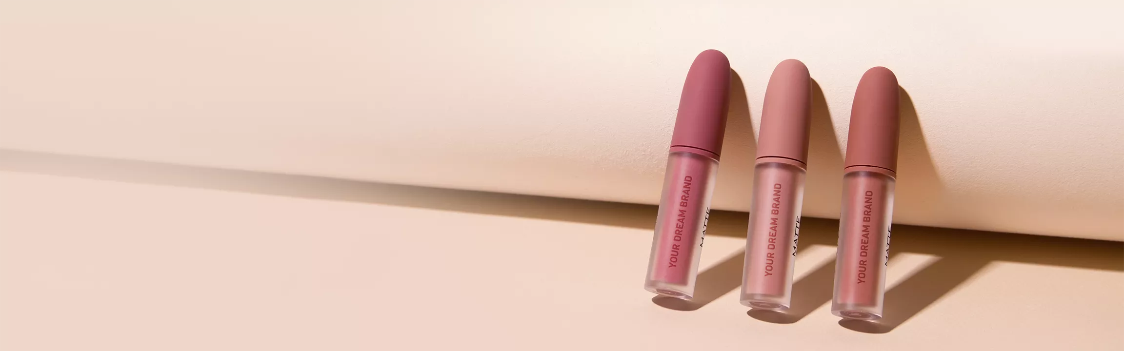 Maklon lip care Dreamlab – tiga botol lip tint warna nude pink